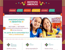 Tablet Screenshot of institutolasamericas.edu.mx